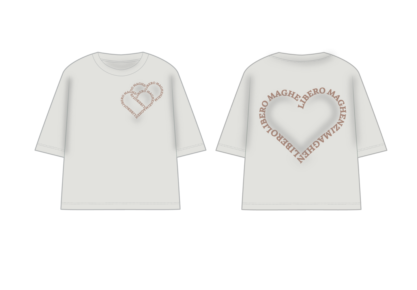 T-Shirt Oversize Heart Love